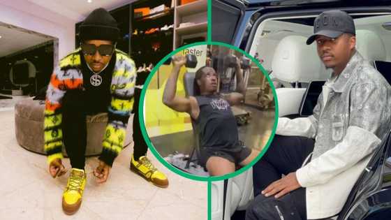 Andile Mpisane works hard at the gym and video shows huge weight loss, Mzanso motivated