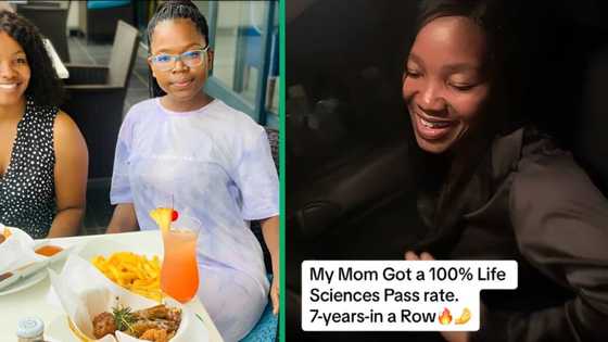 Daughter celebrates teacher mom, class gets 100% pass rate seven years in a row: "The consistency"