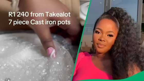 "A gift from me to me": Woman flexes Takealot's R1240 7-piece cast iron cookware set