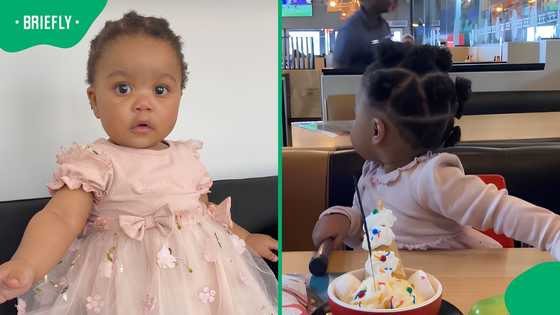 Baby's unimpressed face sparks laughter and calls for new Spur birthday vibes in TikTok video