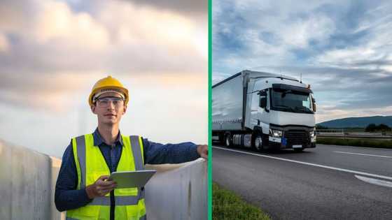 Viral Twitter video shows a man narrowly escaping death as a truck nearly falls on him