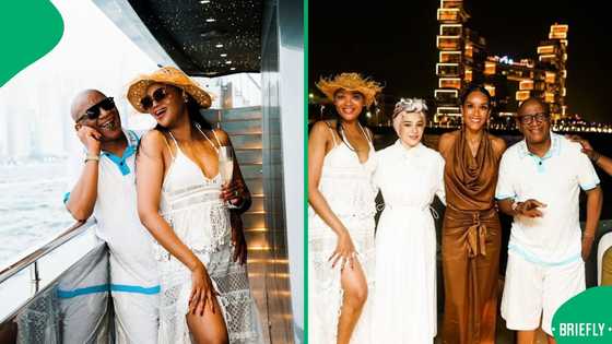 Video: Lebo M’s groovy moment with his ‘10th wife’ breaks the internet