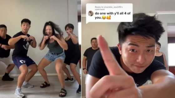Family of 4 shows off amapiano dance moves, SA is impressed: “Dad takes the trophy”