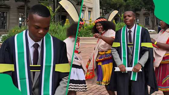 "A boy not left behind": Wits graduate celebrates with Xibelani entourage and has SA cheering