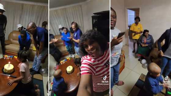 Family sings cheerful birthday song for 8-year-old girl, Mzansi loves their vibe: "Spur was found shaking"