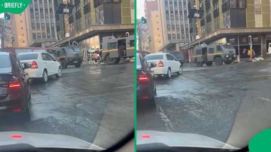 “Be safe guys”: Heavy security vehicles spotted in Joburg CBD ahead of 30 June shutdown