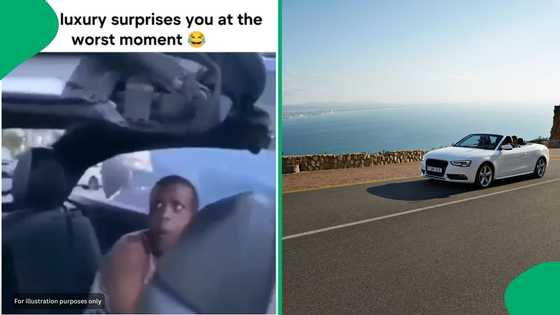 "Taken from her tribe": SA woman frightened by convertible car has global viewers in stitches