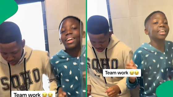 South African boys washing laundry in bathtub captivates Mzansi, shares video