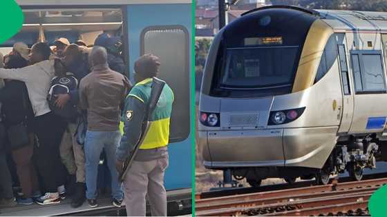 Video captures overloaded train in Gauteng, netizens stunned: "This brought back painful memories"