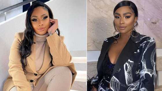 Boity Thulo stuns at 'The Woman King' premier in regal dress and headscarf that has fans floored: "Okay African Queen"