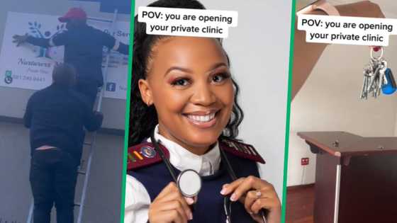 Proud Mzansi nurse opens private clinic, celebrates monumental milestone in TikTok video, SA claps