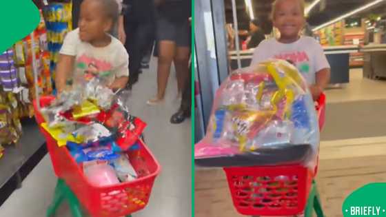 Little girl’s trolley dash at Spar had Mzansi smiling over sweet choices