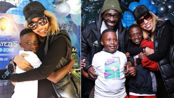 Norma Mngoma and ex-hubby Malusi Gigaba celebrate son's 10th birthday together