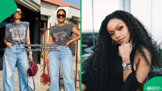 Woman recreated Bonang’s R25K outfit for under R600 and impresses Mzansi