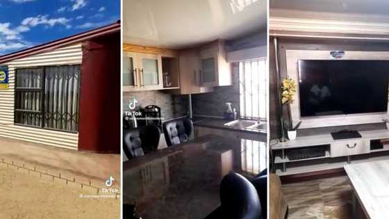 Woman shows off humble shack that looks like palace on inside, Mzansi wowed