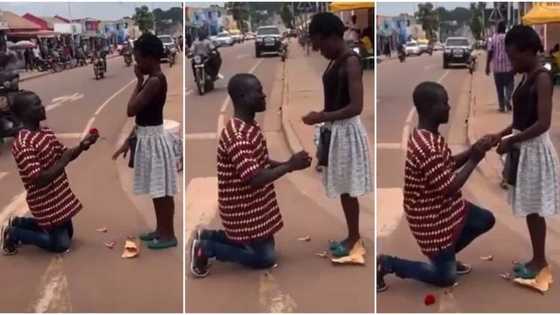 "This could be true love": Man proposes to his girlfriend on expressway, video emerges on Twitter