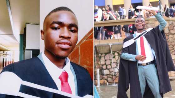 Man becomes doctor and pays tribute to mom in posted snaps, Mzansi shares congrats: "Now that's success"