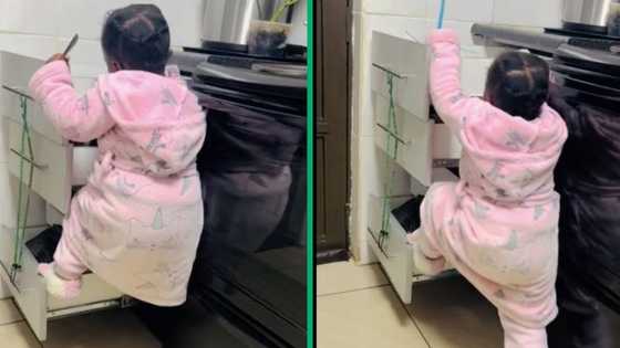 TikTok video shows how Toddler outsmarts parents, unties strings to open kitchen drawers