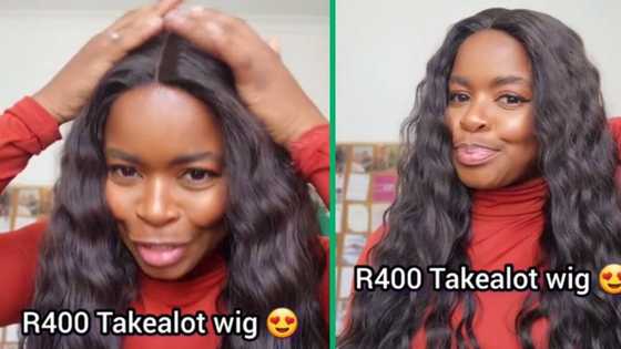 Woman plugs people on affordable and natural looking R400 wig from Takealot, hair review a hit with Mzansi