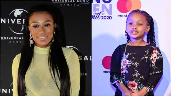 DJ Zinhle and daughter Kairo Forbes post cute make up selfies