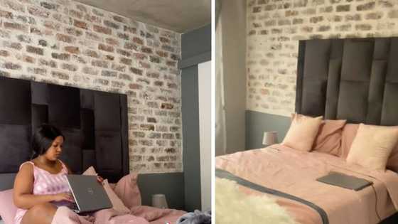 Video of Johannesburg lady showcasing brand new living space impresses Mzansi, interior design has South Africans taking notes