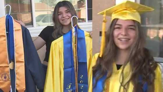 Teenage girl set to graduate from high school and collage in same month