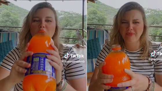 Irish girl in SA chugs undiluted Oros, TikTok taste test video goes viral and Mzansi can't deal