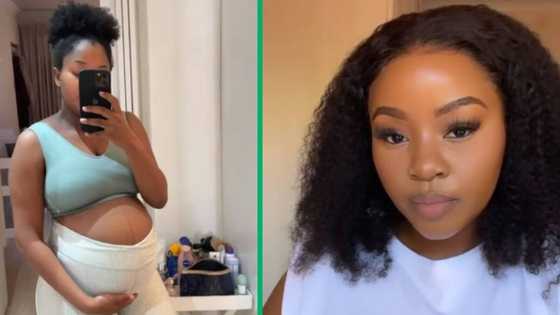 Pregnant TikTokker shows off the woman she gave her man vs the woman he turned her into