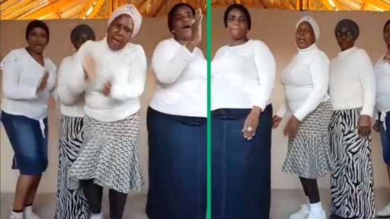 Gogos sing and dance in TikTok video, gospel performance has Mzansi making jokes