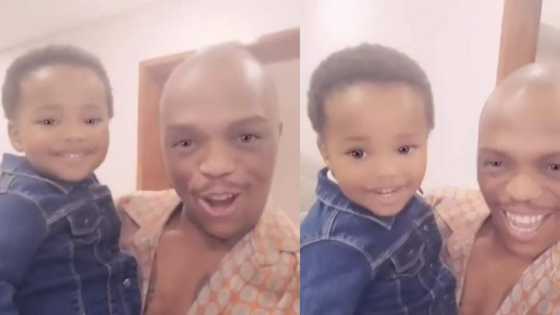 "What's up boy": Somizi shares adorable video of his nephew