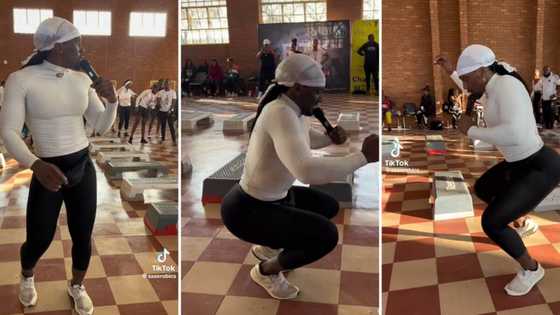 SA aerobics trainer does squat walks, TikTok video showing fit physique gets 1.2 million views