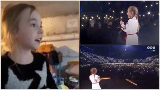 7 Year old girl escapes war in Ukraine, sings national anthem with sweet voice, thousands watch her video