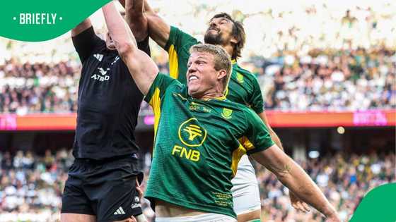 ‘That’s not a try’: Ex-All Blacks question Damian de Allende’s score