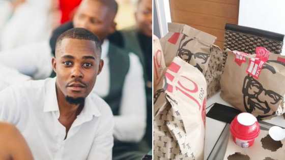 Hungry man posts picture of his large KFC order, sends the people of Mzansi into a frenzy fuelled by food envy