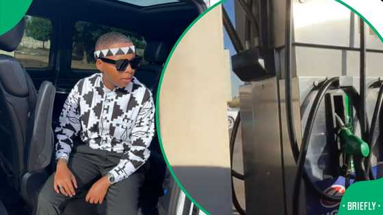 “He’s experiencing chest pains”: Lady flexes new car at petrol station where deadbeat father works, SA proud