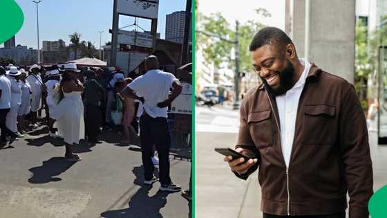 "Please balance me real quick": Durban man poses a question about boat cruise attire, Mzansi laughs