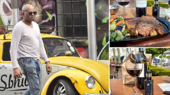 Mzansi man takes himself out for lunch, ends up spending over R1k on a solo date and people of SA are shook
