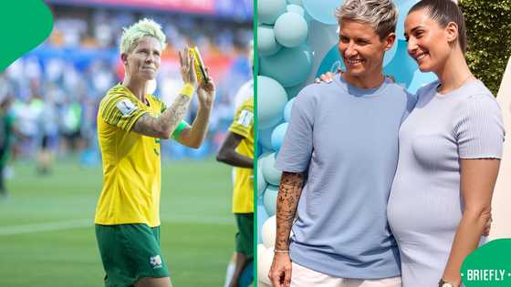 Janine Van Wyk and partner Julia Molin announce arrival of their baby