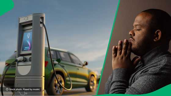 Electric vehicle driver prays behind wheel while car crashes in highway in video