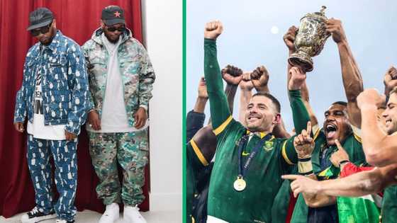 RWC: Major League DJz speak on Springboks flying economy, get dragged by Mzansi: "You're not bright"