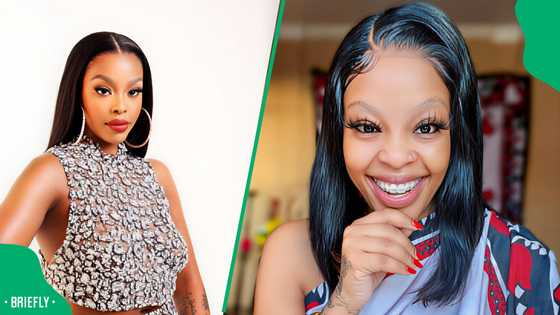 Mpho wa Badimo shows off her body in gold swimsuit, SA wowed: "She's very hot"