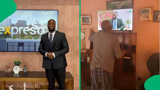 "Mkhulu wants to hug the TV": Grandfather's touching reaction to seeing grandson on TV moves SA