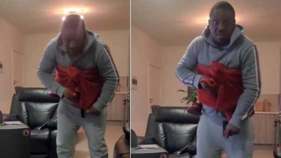 TikTok video of Johannesburg dad steps up to make his baby seep, SA admires effort: "That's a man right there"