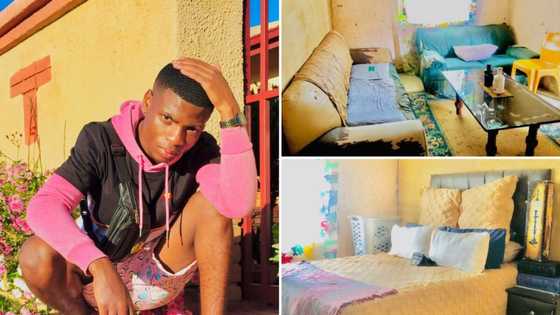 Sweet Mzansi teen, 17, shares pictures with pride of his humble home where he lives alone: SA shows love