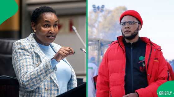 Vuyani Pambo fires jab at Thembi Simelane's behaviour at SONA debate, says "We are not in a shebeen"