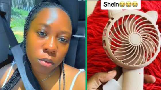 Woman buys Shein fan and realises it is hand operated, SA amused by TikTok video