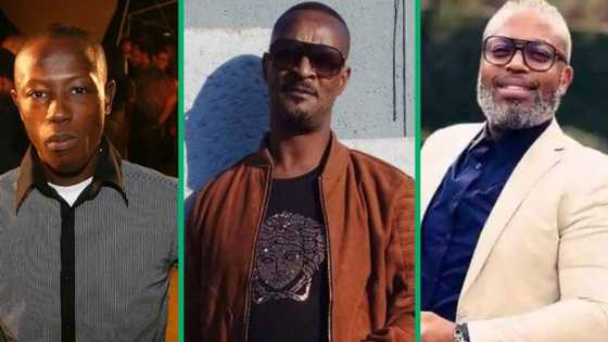 Kwaito legends M'du Masilela, Mapaputsi and Mzambiya team up in viral photo, Fans sing their praises