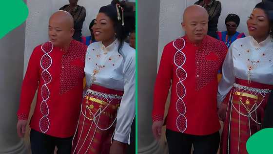 "Love wins": Mzansi peeps react to a Chinese man marrying a Pedi woman