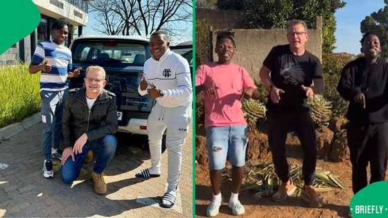 "You belong here": Choirmaster leads witty trio in refugee-themed performance, SA hyped