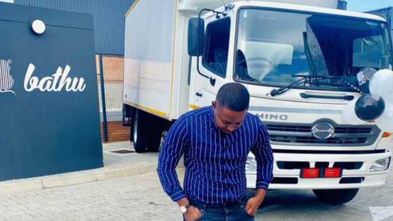 Handsome SA businessman buys a truck, proudly celebrates online